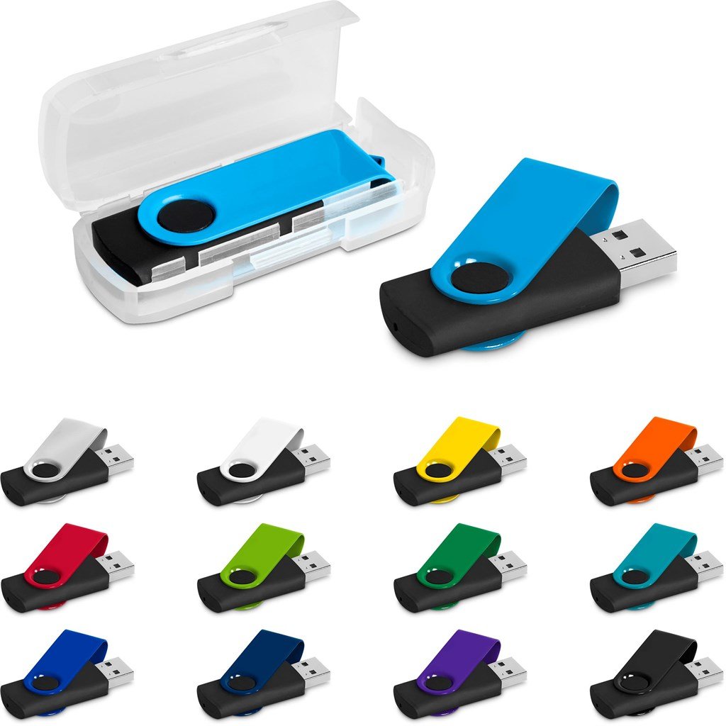 Axis Gyro Black Flash Drive - 16GB