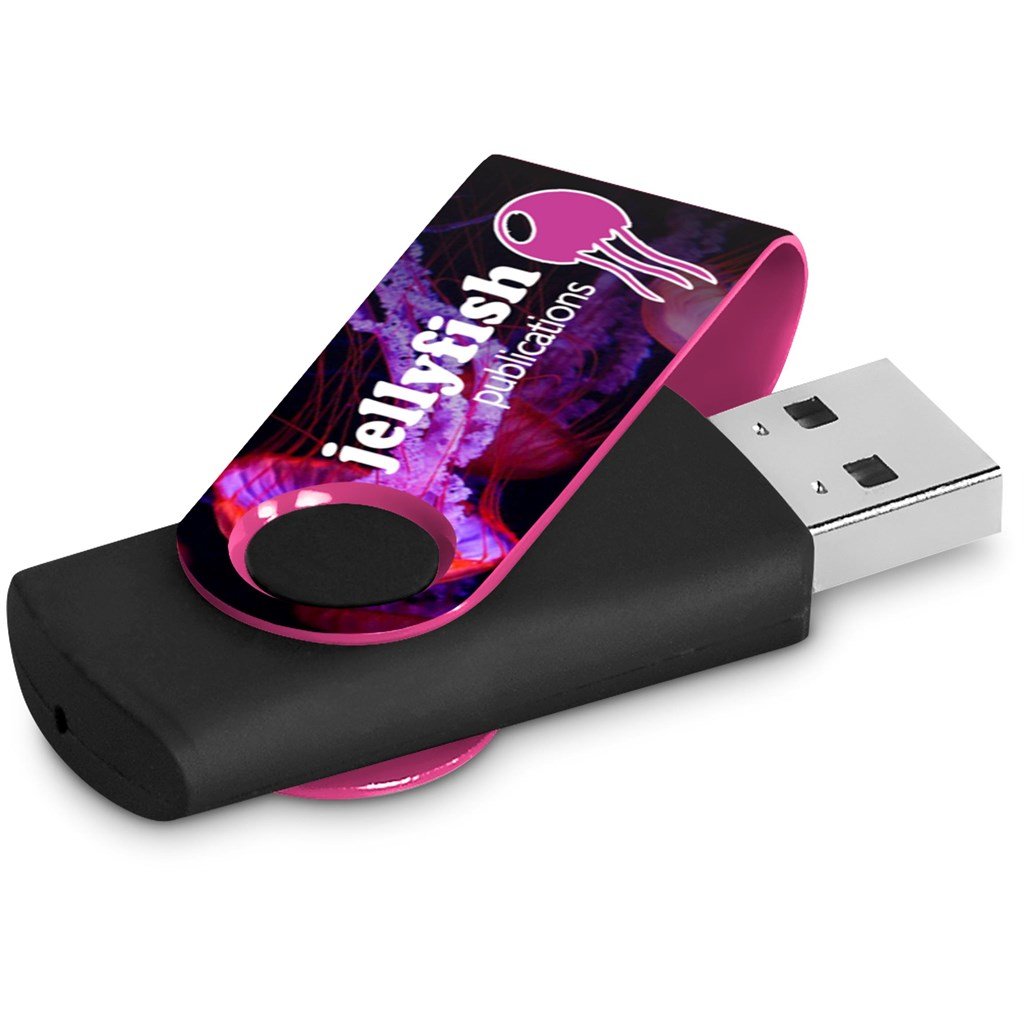 Axis Gyro Black Flash Drive - 16GB
