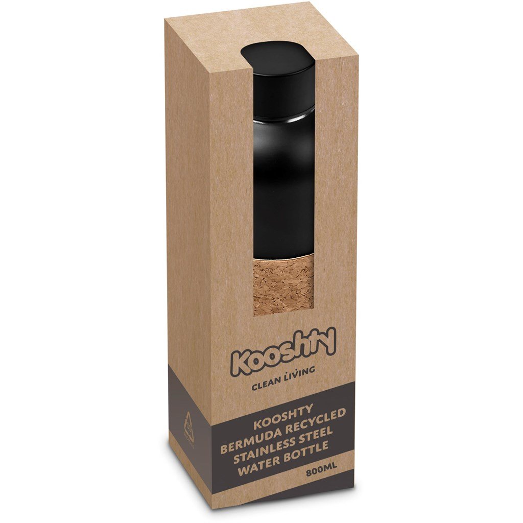 Bermuda Kork Recycled Stainless Steel Water Bottle - 800ml
