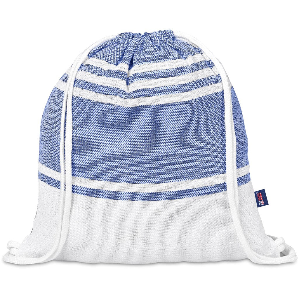 Santa Cruz Cotton-Rich Beach Towel & Drawstring Bag