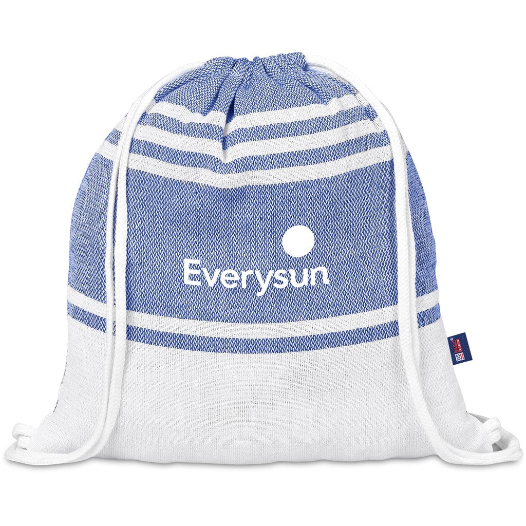 Santa Cruz Cotton-Rich Beach Towel & Drawstring Bag