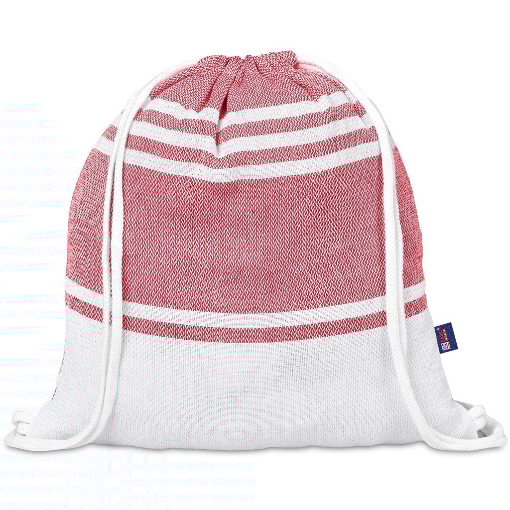 Santa Cruz Cotton-Rich Beach Towel & Drawstring Bag