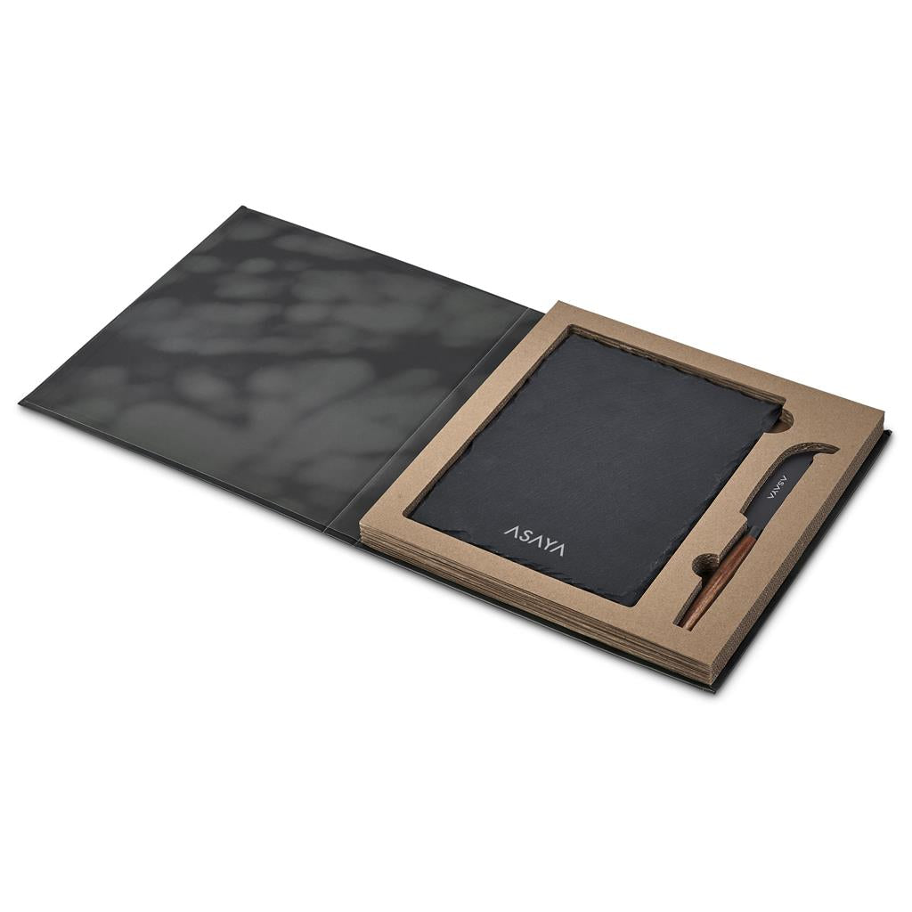 Clarens Slate Cheese Board Set