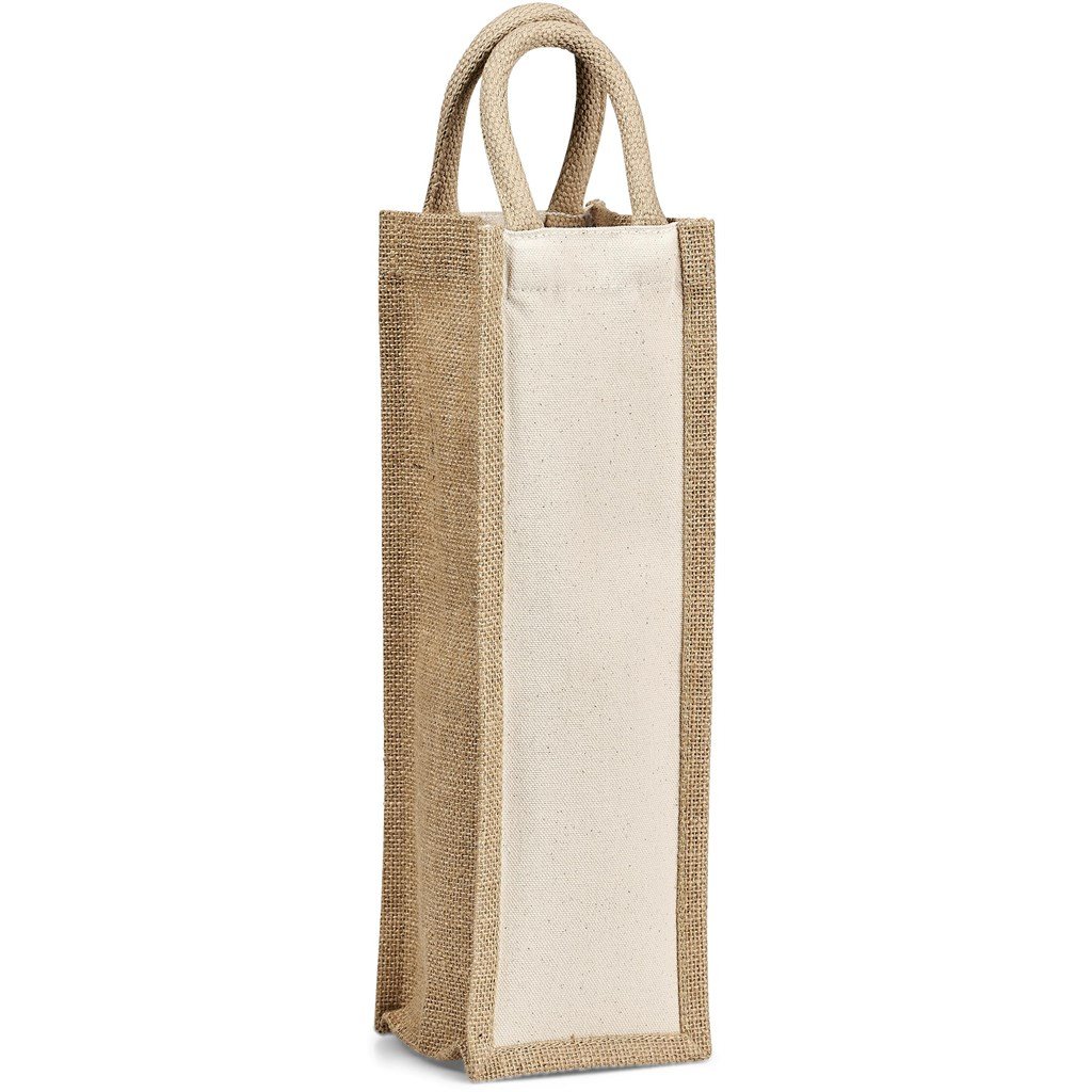 Inshu Jute & Cotton Wine Tote
