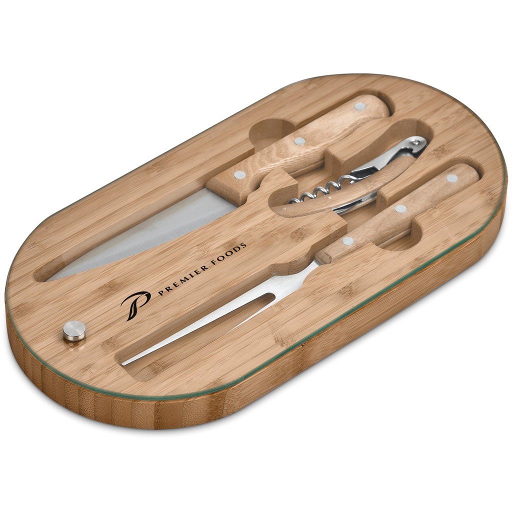 Suraisu Bamboo Food & Wine Set