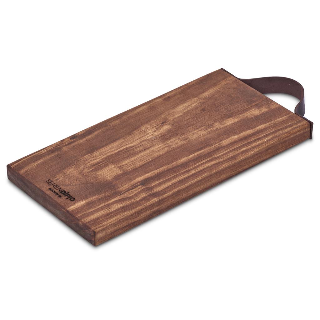 Small Team Time Wooden Tray with Leather Strap