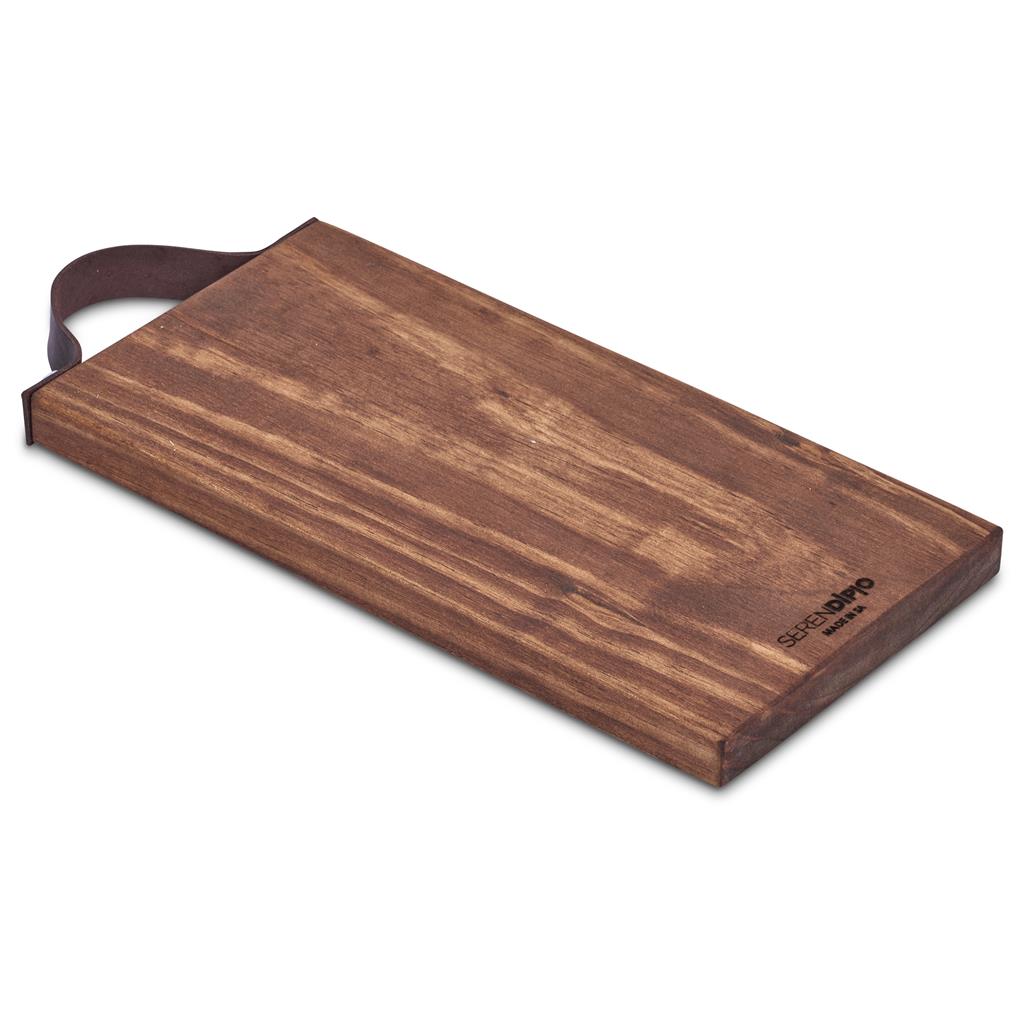Small Team Time Wooden Tray with Leather Strap