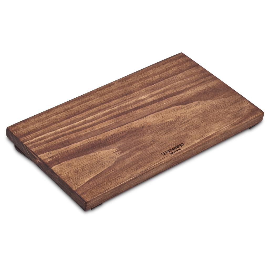 Large Farm Style Wooden Tray with Leather Straps