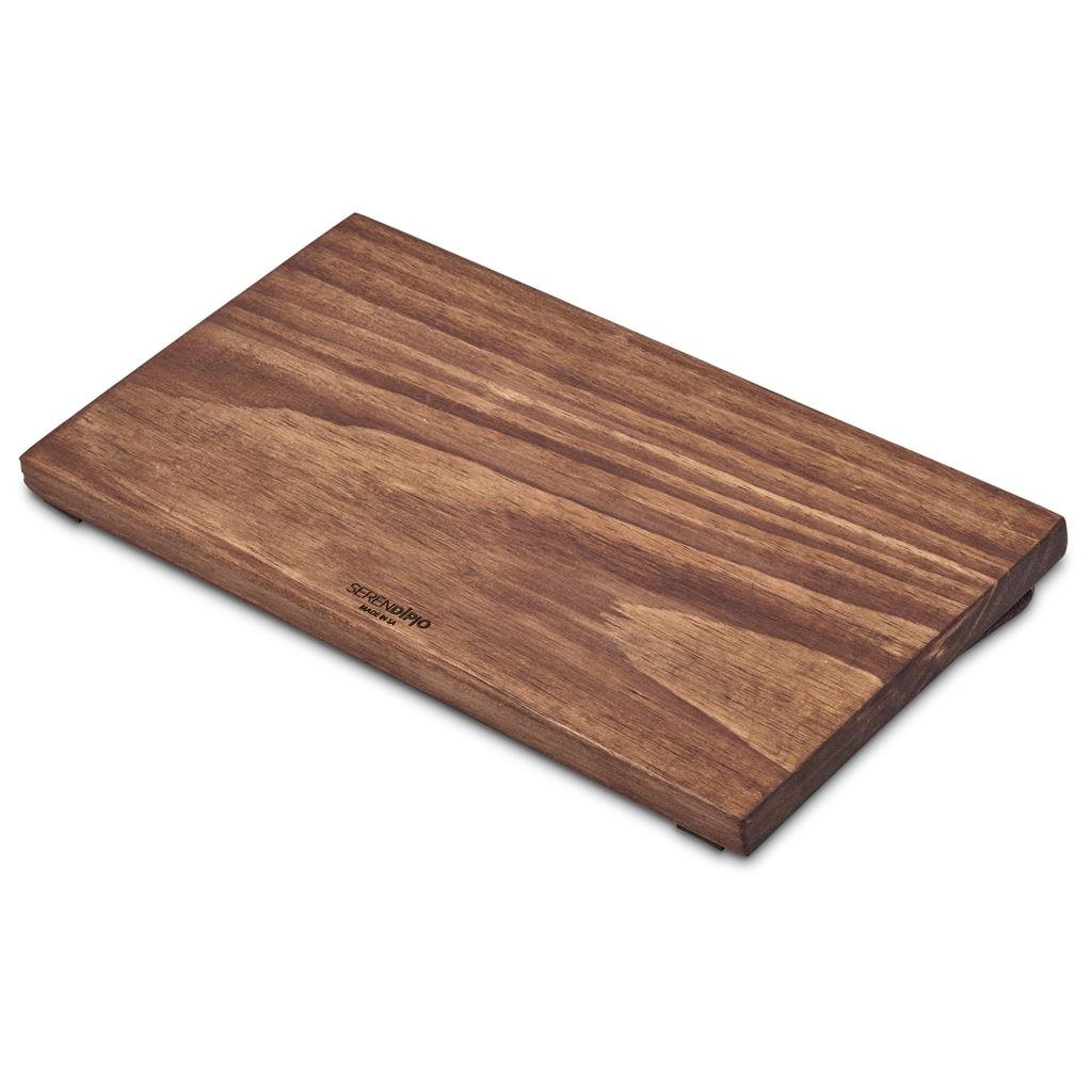 Large Farm Style Wooden Tray with Leather Straps