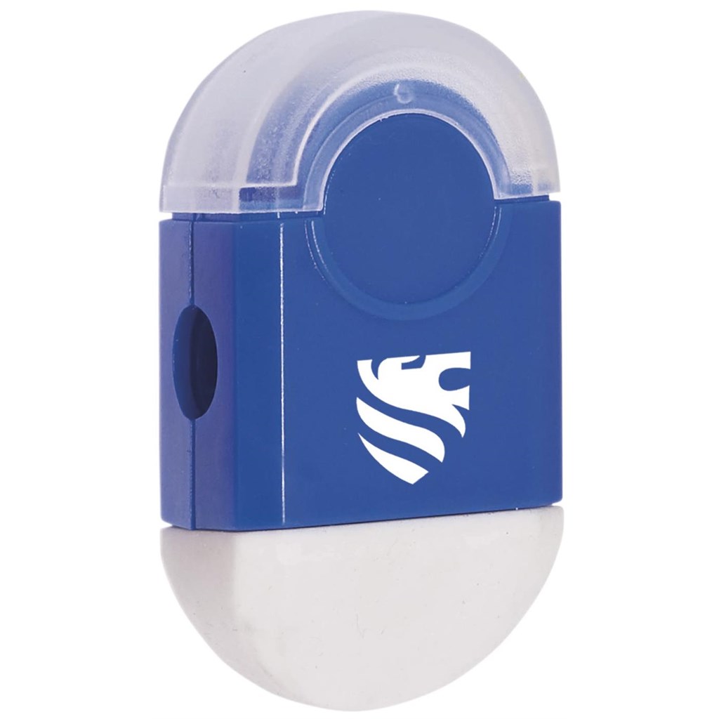 Duo Eraser & Sharpener - Solid White