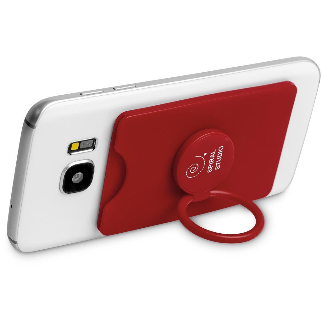 Axial Phone Card Holder, Ring Grip & Phone Stand