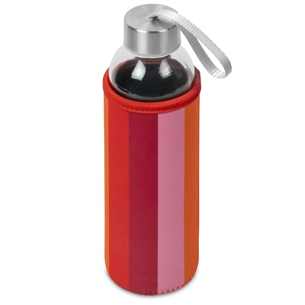 Quirky Glass Water Bottle - 500ml