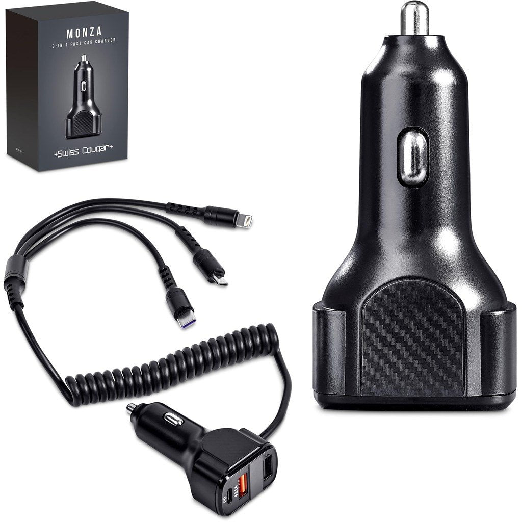 Monza 3-in-1 Fast Car Charger