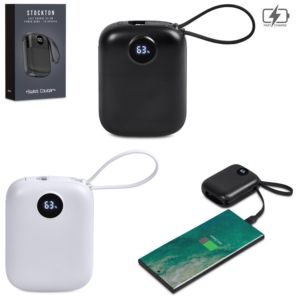 Stockton Fast Charge 22.5W Power Bank - 10000mAh