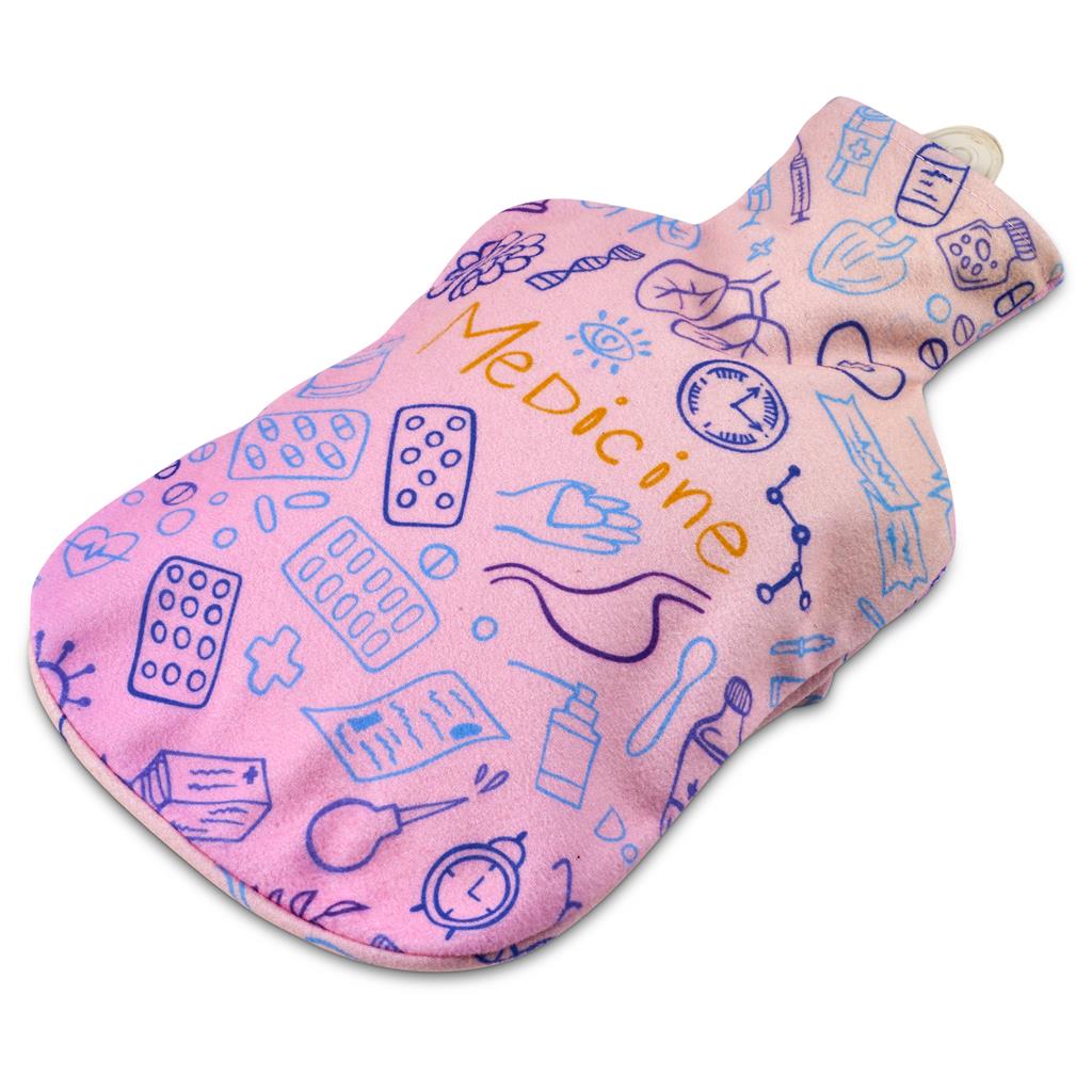 Pre-Printed Sample Custom Kindle Large Hot Water Bottle Cover