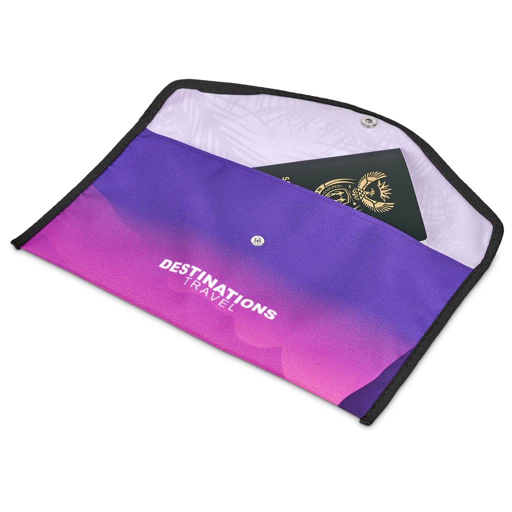 Pre-Production Sample Custom Flitz Polyester Travel Wallet