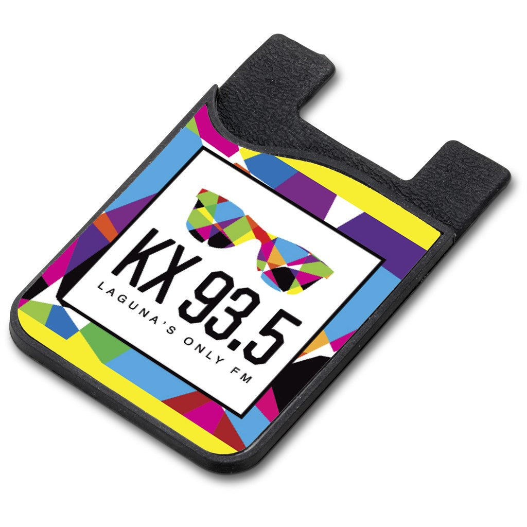 Arcadian Sublimation Phone Card Holder Black / BL - Mobile Accessories
