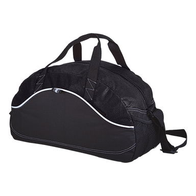 BB0007 - Dual Material Duffel Bag - 600D - Non-Woven Black /