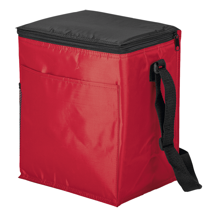 BC0006 - 12 Can Cooler with 2 Exterior Pockets - 70D - PEVA 