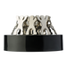 BH1190 - Magnetic Paperweight with Man Shaped Clips Silver / STD / Regular - Office Accessories