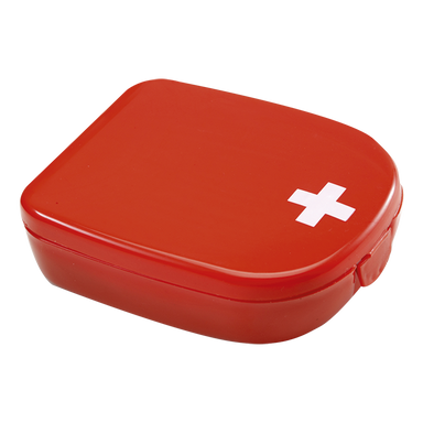 BH1387 - First Aid Kit in Plastic Case Red / STD / Regular -