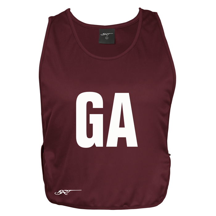 BRT Players Bib - Set of 7  Maroon / Jnr / Last Buy 