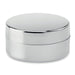 Custom Branded Lip Balm in Metallic Coloured Container Silver