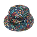 Bucket hat abstract floral design