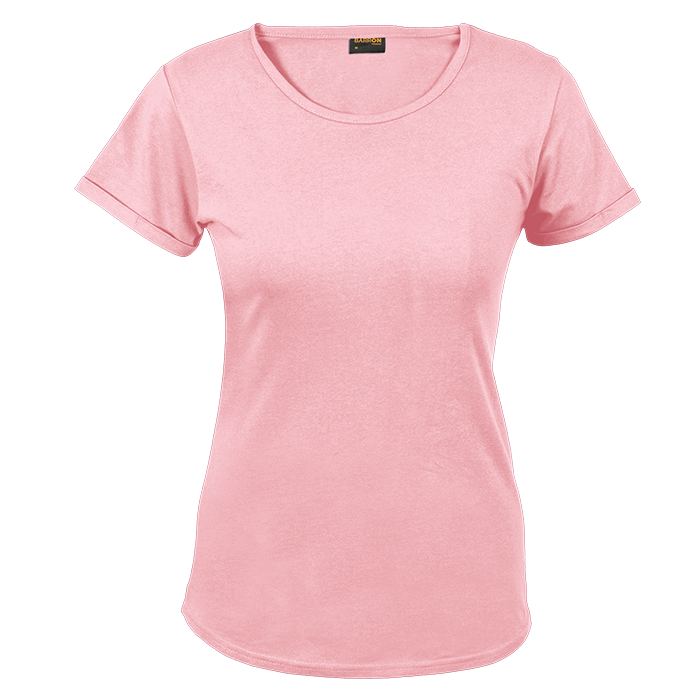 145g Crew Neck T-Shirt Ladies Pink / XS / Regular - T-Shirts