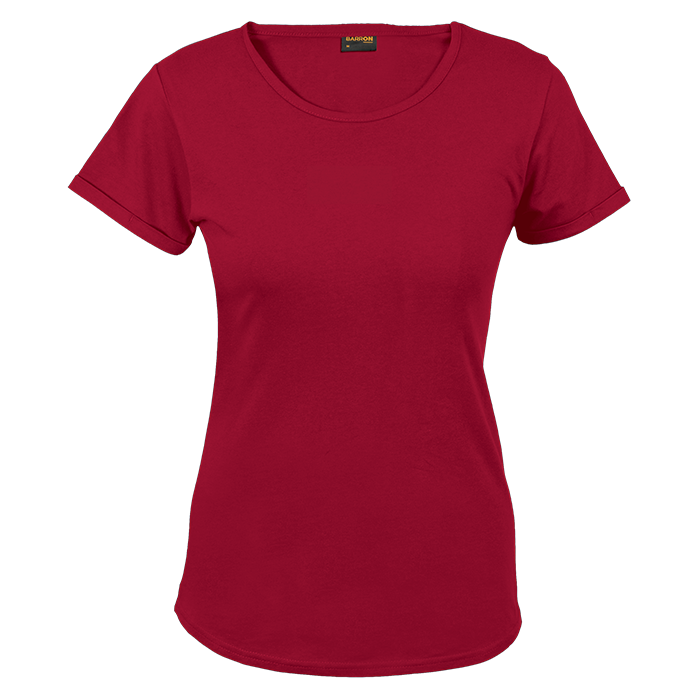 145g Crew Neck T-Shirt Ladies Red / XS / Regular - T-Shirts