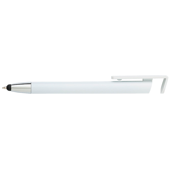 3 in 1 Ballpoint Pen with Stylus and Phone Stand White / STD / Last Buy - Writing Instruments