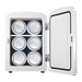 6 Can Mini-Fridge With Built In Bluetooth Speaker White / STD / Regular - Outdoor