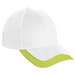 6 Panel Cruise Cap White/Lime/Black / STD / Last Buy - Caps