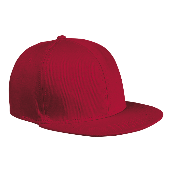 6 Panel Flat Peak Cap - Caps