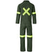Acid Resistant Polycotton Conti Suit - Reflective Arm Legs & Back - Yellow Tape
