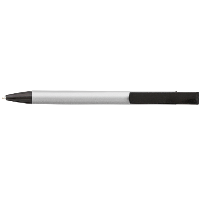 Aluminium Ballpoint Pen With Mobile Phone Stand Silver / STD / Last Buy - Writing Instruments