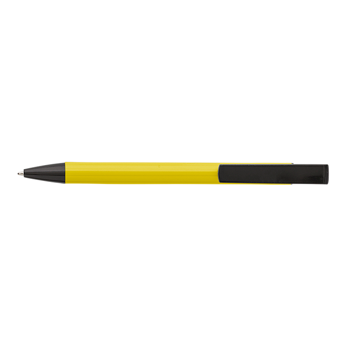 Aluminium Ballpoint Pen With Mobile Phone Stand Yellow / STD / Last Buy - Writing Instruments