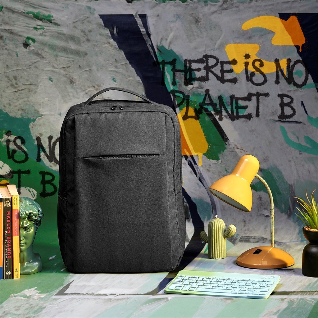 Arlington RPET Laptop Backpack Black / BL
