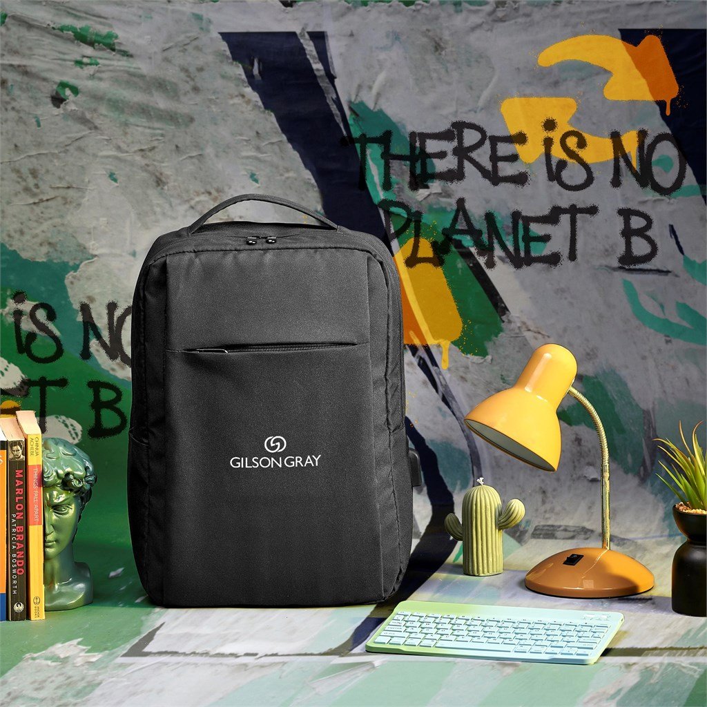 Arlington RPET Laptop Backpack Black / BL