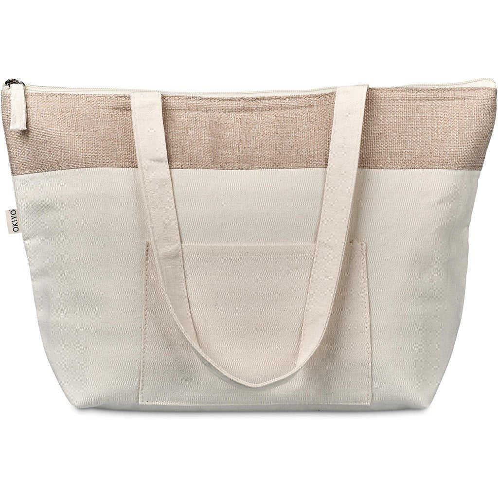 Arshi Cotton & Jute 12 Can Lunch Cooler NATURAL - Coolers,Cooler Bags,Eco-Friendly,Jute Products,Ideas for Summer,Coolers and Lunchware