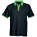 Aspen Golfer Mens Black/Lime / XL / Last Buy - Golf Shirts