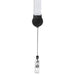 Badge Reel Double-Sided Satin Lanyard BLACK - Lanyards,Lanyards,Custom Lanyards Wrist Straps and Keyholders,Custom Keyholders