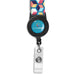 Badge Reel Single-Sided Satin Lanyard BLACK - Lanyards,Lanyards,Custom Lanyards Wrist Straps and Keyholders,Custom Keyholders