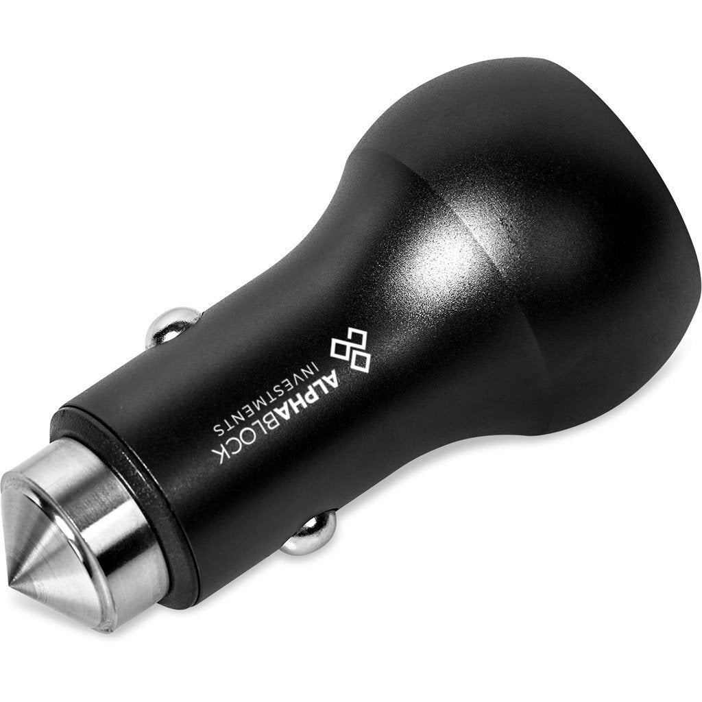 Baltimore 2 -in-1 Fast Car Charger & Tool BLACK - On the Road,Chargers and Adaptors,Technology