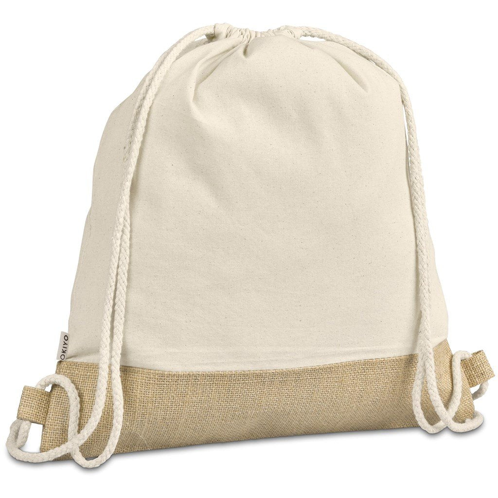 Bijin Jute & Cotton Drawstring Bag Natural / NT