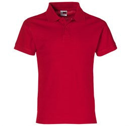 Boston Kids Golf Shirt - Red Only-Shirts & Tops