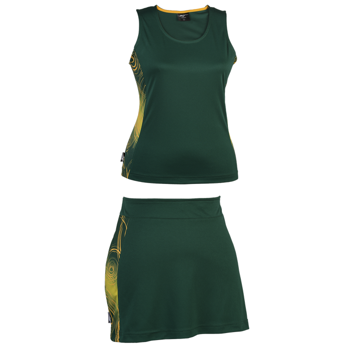 BRT Triflex Single Set Top and Skirt Bottle/Gold / XL / Last Buy - On Field Apparel