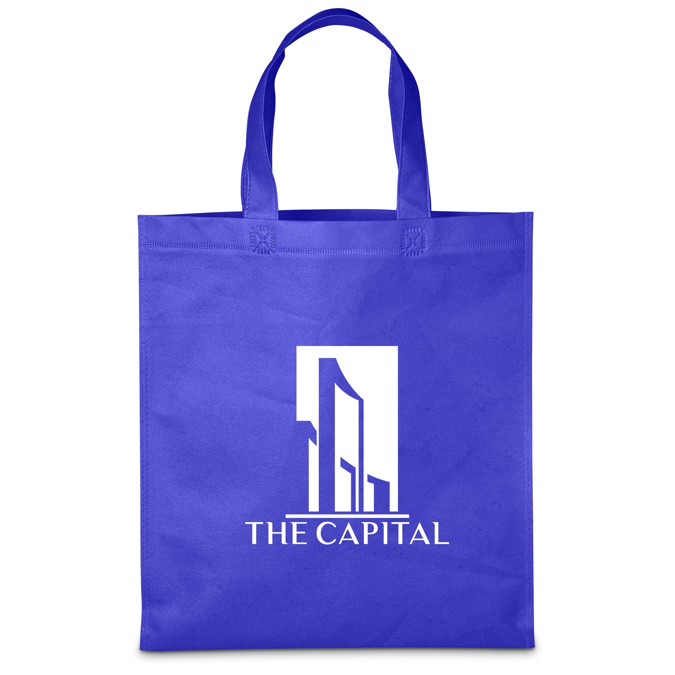 Budget Non-Woven Shopper Cyan / CY - Shopping Totes