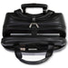 Cassidy Leather 17" Laptop/Overnight Trolley Bag | Black-