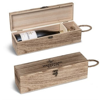 Wooden wine presentation box